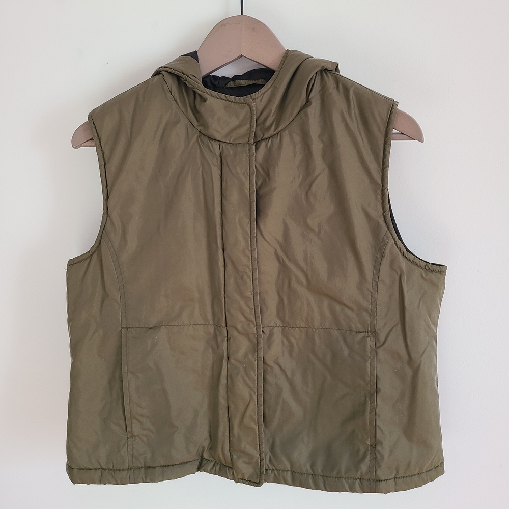 Y2K Canyon River Blues Khaki Vest Size L